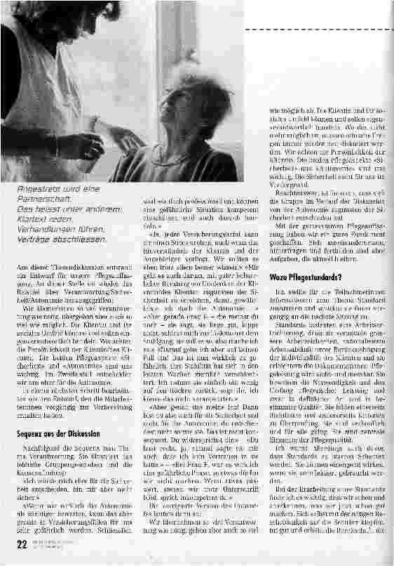 Vorschauseite 4: Konkrete Schritte zur Qualitätssicherung Erarbeiten von Pflegeauffassung und -standards