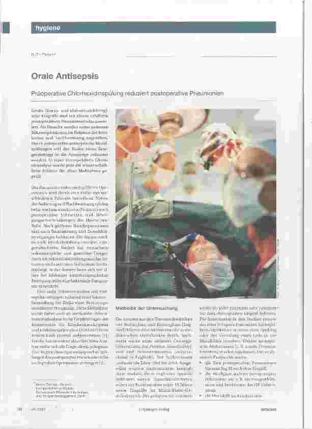 Vorschauseite 1: Orale Antisepsis