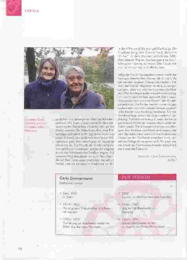 Vorschauseite 2: Meine Zeit als Gemeindeschwester in der Ev. Auenkirchen-Gemeinde Berlin-Wilmersdorf
