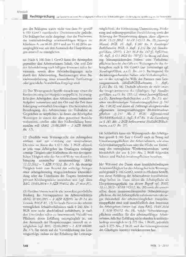 Vorschauseite 4: Zur Teilnahme an einem Personalgesprächwährend der ArbeitsunfähigkeitEntfernung der Abmahnung aus der Personalakte