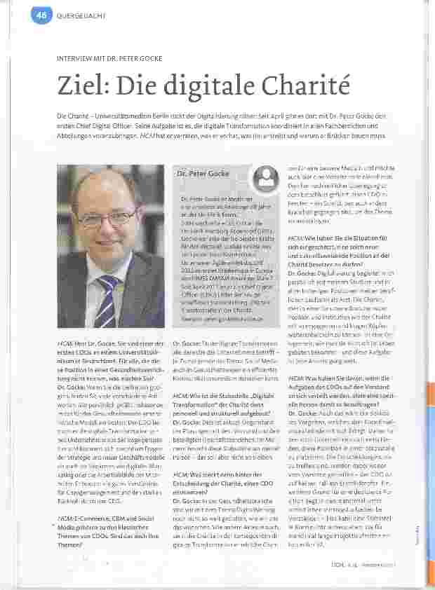 Vorschauseite 1: Ziel: Die digitale Charité