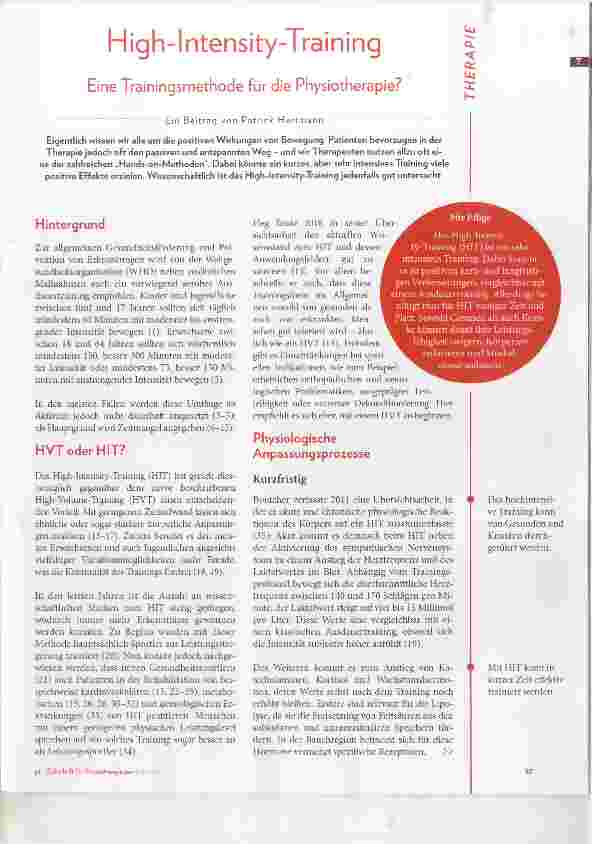 Vorschauseite 1: High-Intensity-Training
