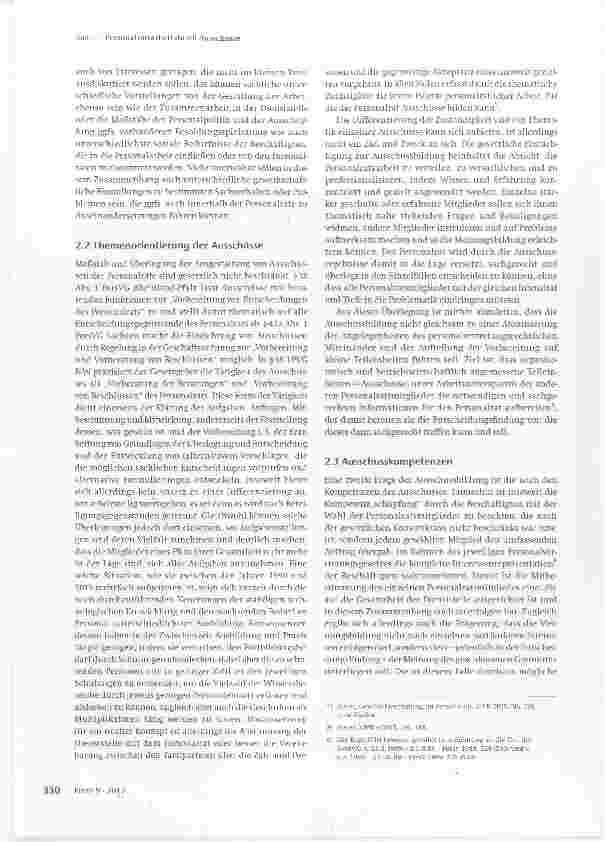 Vorschauseite 2: Personalratsarbeit durch Ausschüsse