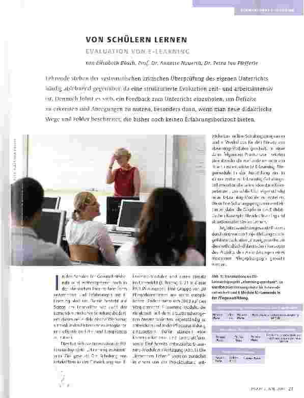 Vorschauseite 1: VON SCHULERN LERNEN