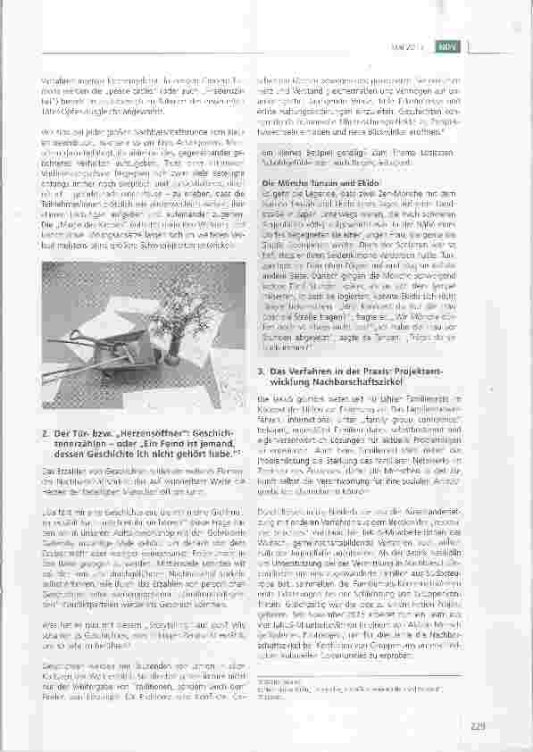 Vorschauseite 2: Von der Magie des Kreises und der wundersamen Wirkung des Geschiechtenerzählens Nachbarschaftszirkel in Berlin-Neukölln