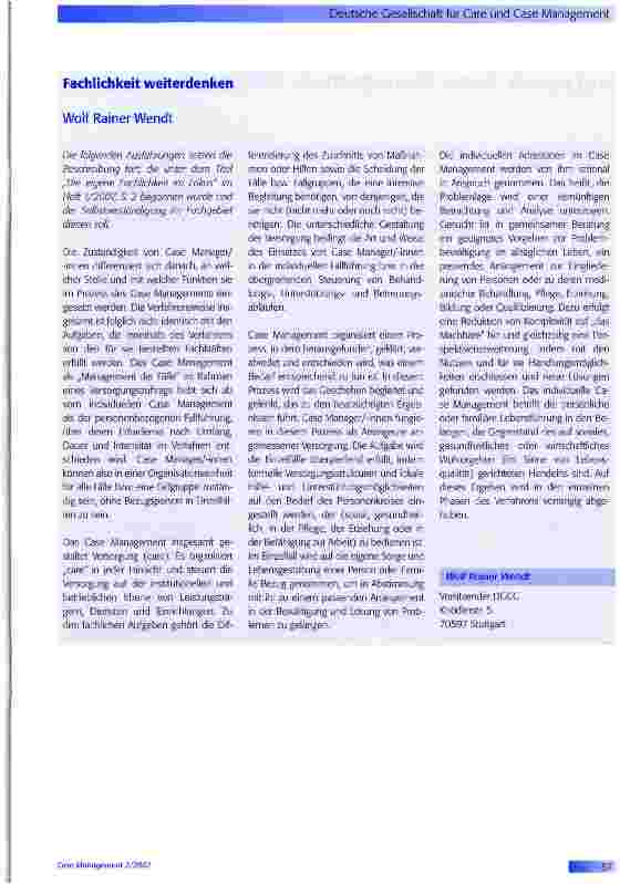 Vorschauseite 1: Fachlichkeit weiterdenken
