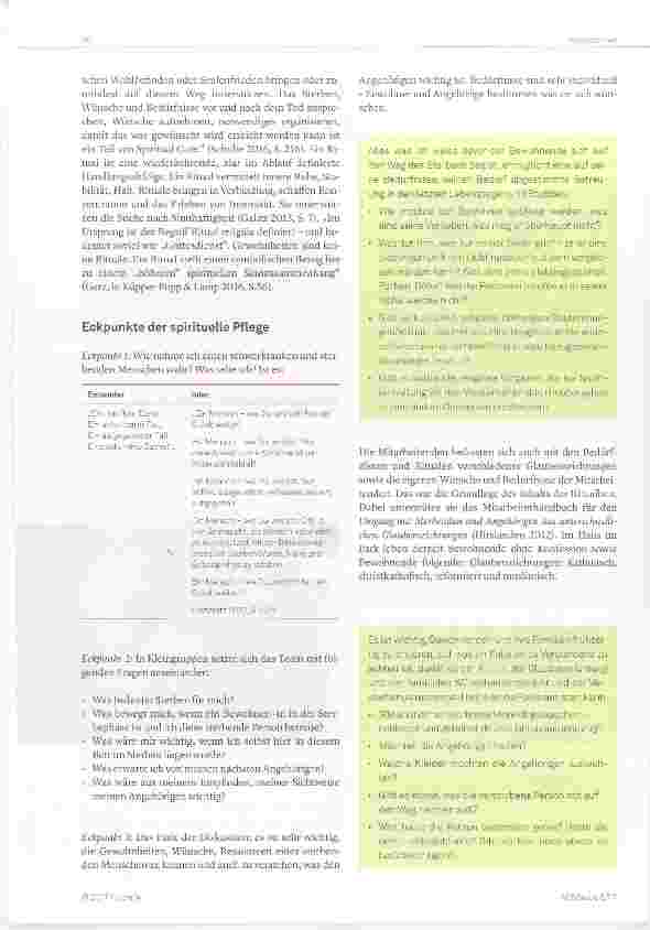 Vorschauseite 2: Spirituelle Begleitung im letzten Lebensabschnitt