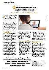 Vorschauseite 1: Beratungsgespräche im digitalen Pflegedienst