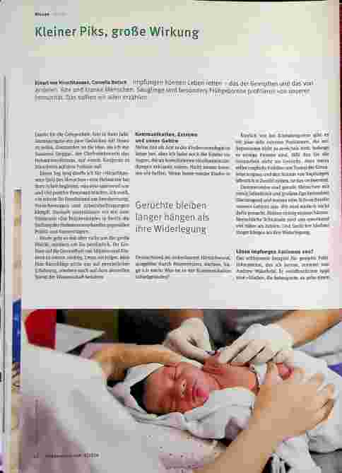 Vorschauseite 1: Kleiner Pieks, große Wirkung