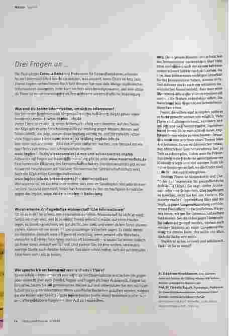 Vorschauseite 4: Kleiner Pieks, große Wirkung