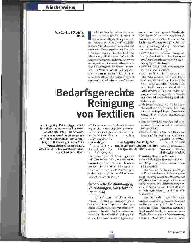 Vorschauseite 1: Bedarfsgerechte Reinigung von Textilien