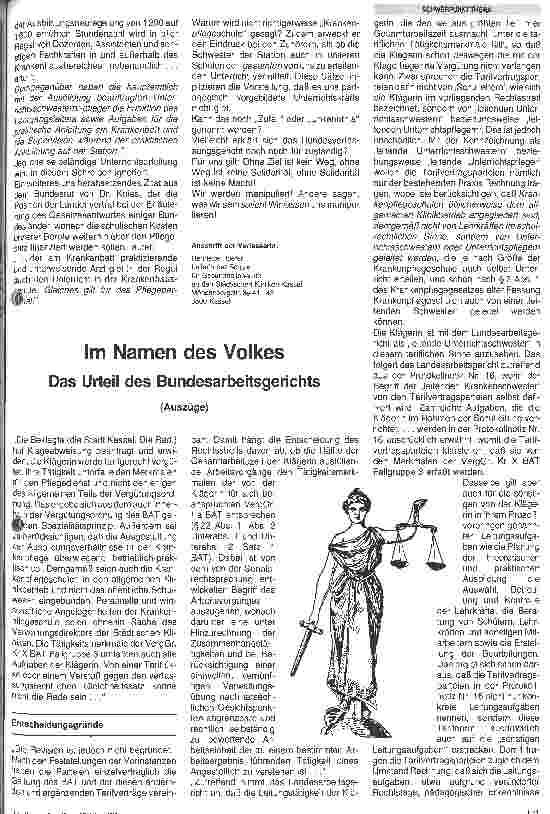 Vorschauseite 1: Im Namen des Volkes Das Urteil des Bundesarbeitsgericht