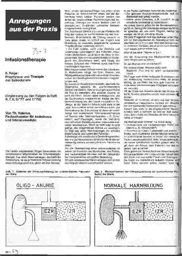 Vorschauseite 1: Infusionstherapie 6. Folge: Prophylaxe und Therapie der Schockniere