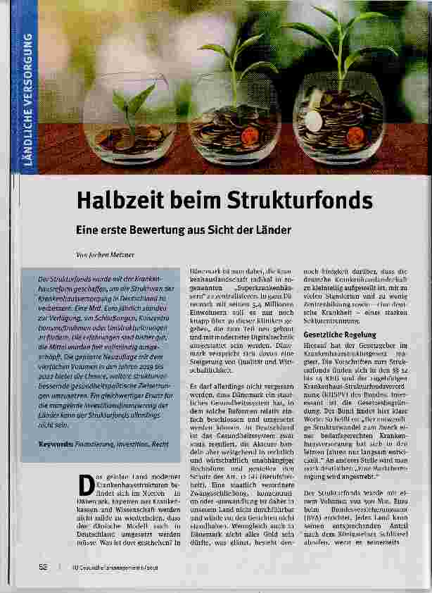 Vorschauseite 1: Halbzeit beim Strukturfonds