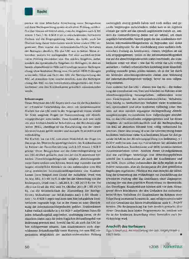 Vorschauseite 3: Obliegenheit zur Datenübermittlung nach § 301 SGB V