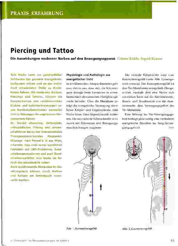 Vorschauseite 1: Piercing und Tattoo