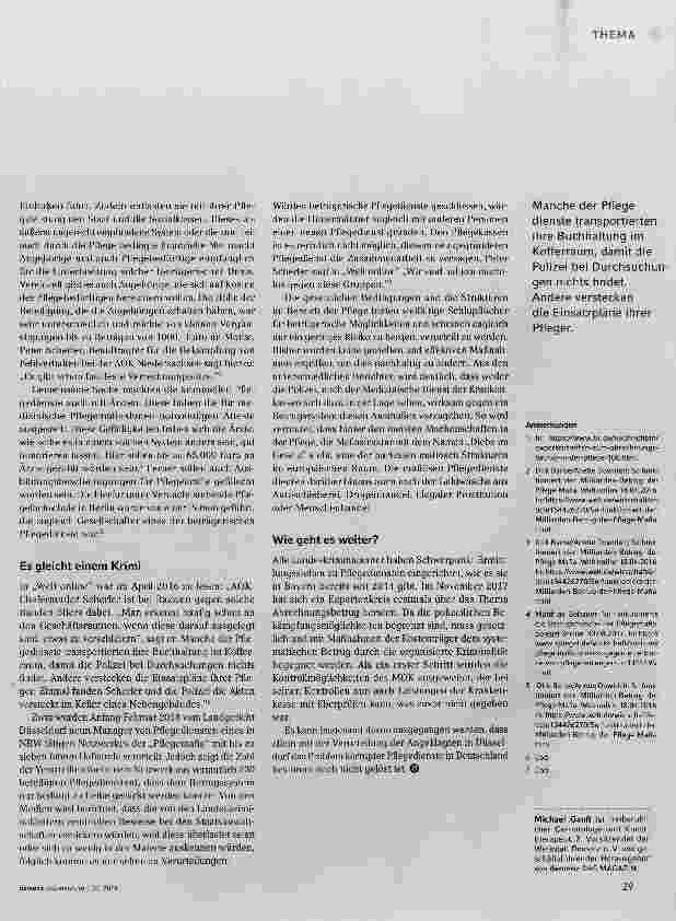 Vorschauseite 2: Die „Pflegemafia“