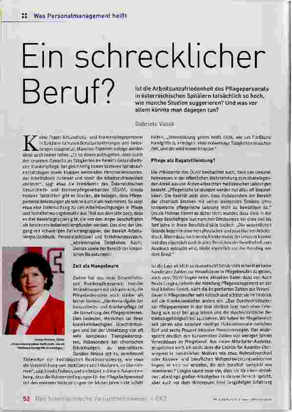 Vorschauseite 1: Ein schrecklicher Beruf?