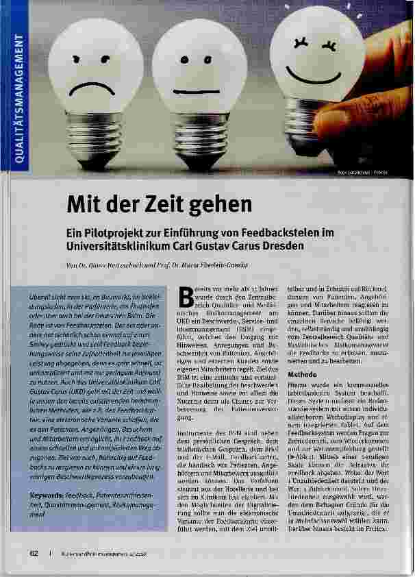 Vorschauseite 1: Mit der Zeit gehen