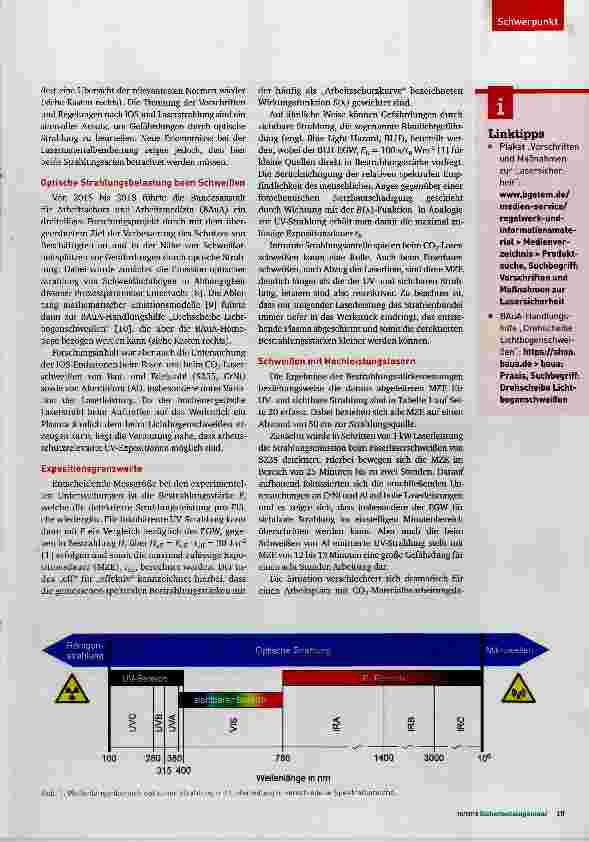 Vorschauseite 2: Gefährliche inkohärente optische Strahlung