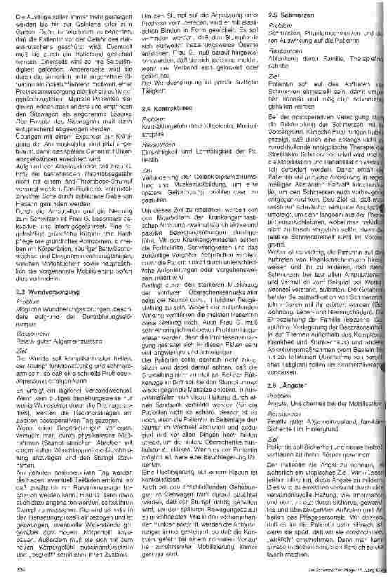 Vorschauseite 4: Die Pflege eines Patienten nach Verlust einer Extremität aufgrund einer Amputation