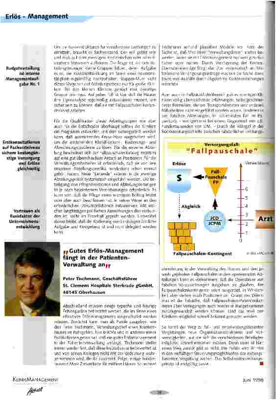 Vorschauseite 4: Erlösmanagement - ein Feld für gemeinsame Verantwortung