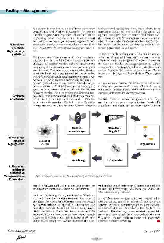 Vorschauseite 3: Technisches Management als interne Dienstleistung Vom Kostenverursacher zum Nutzenbringer