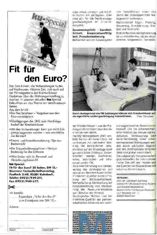 Vorschauseite 3: Facility Management - eine Kooperationsform zwischen externen Dienstleistern und Krankenhäusern Konzentration auf das Kerngeschäft/Sicherung de Wettbewerbsfähigkeit