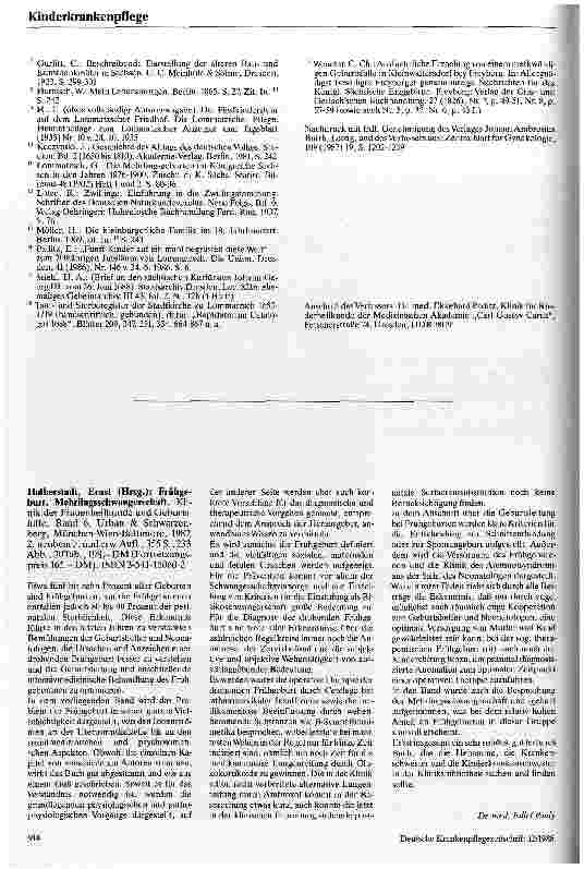 Vorschauseite 5: Fünflinge in Lommatzsch Ein historischer Beitrag zur Mehrlingsforschung
