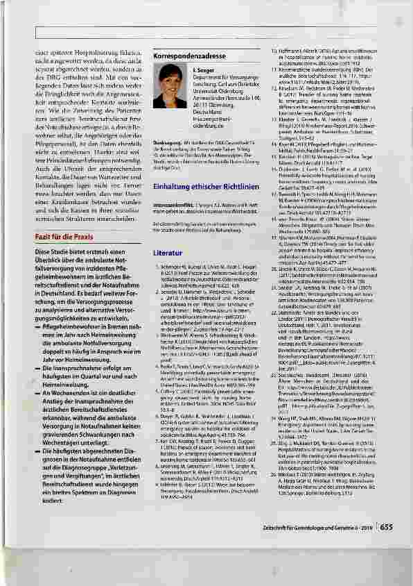Vorschauseite 6: Ambulante Notfallversorgung von Pflegeheimbewohnern