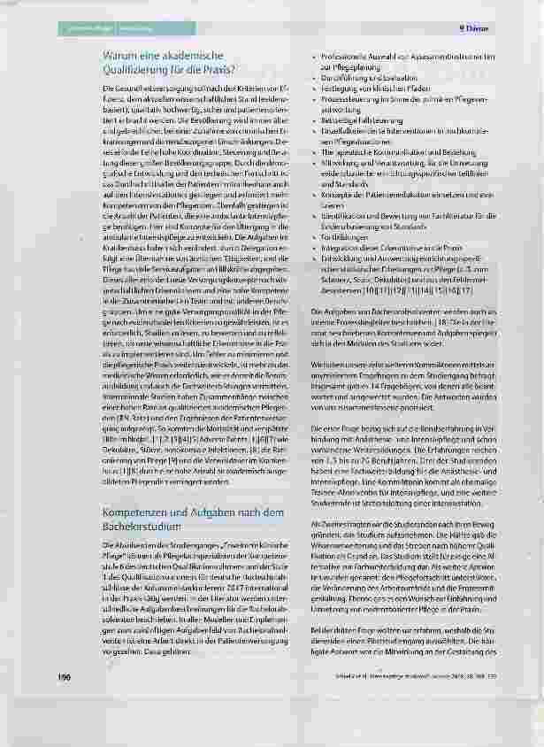 Vorschauseite 2: Intensivpflege studieren?