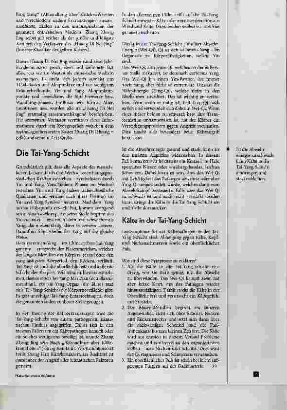Vorschauseite 2: Kälteangriffe und ihre Behandlung Mit den antiken Konzepten des Shang Han Lun