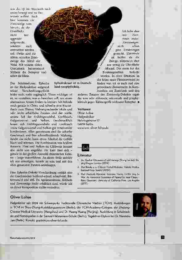 Vorschauseite 4: Kälteangriffe und ihre Behandlung Mit den antiken Konzepten des Shang Han Lun