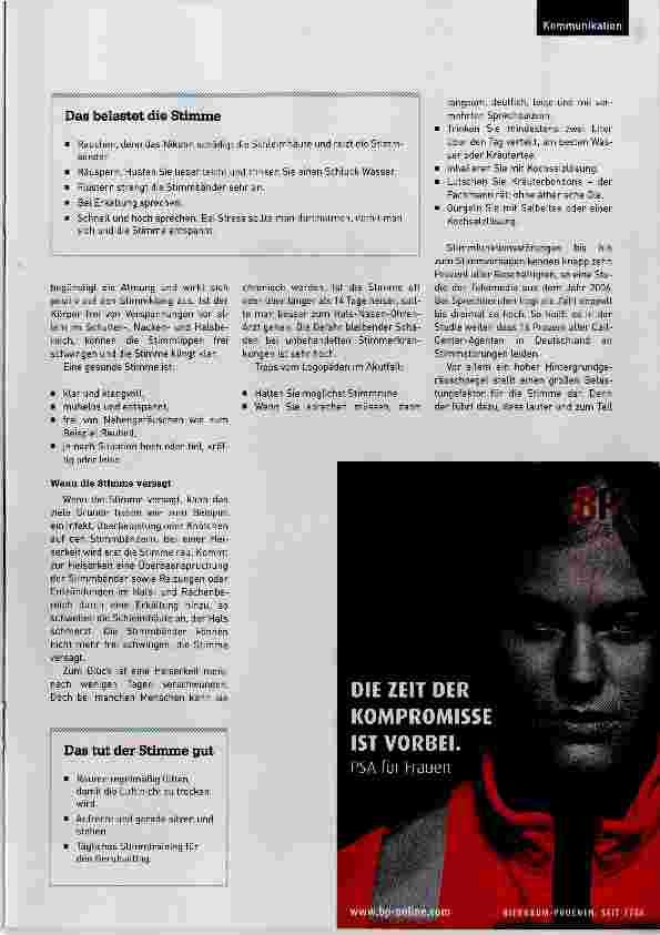 Vorschauseite 2: So bleiben Sie gut bei Stimme