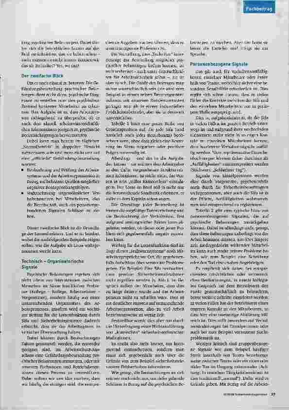 Vorschauseite 2: Psychische Belastungen Lotse sein!