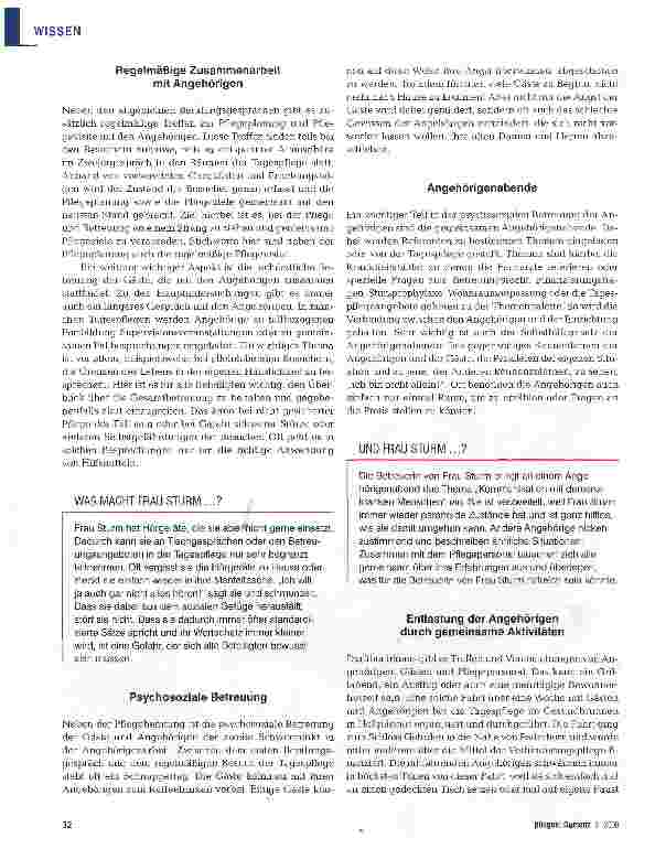 Vorschauseite 3: Biografisches Wissen für die Pflegeplanung nutzbar machen