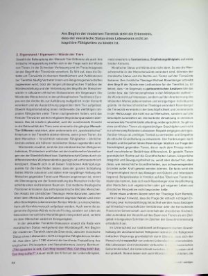 Vorschauseite 3: Zur Würde von Menschen und Tieren Religiöse und spirituelle Vorstellungen