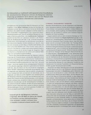 Vorschauseite 4: Zur Würde von Menschen und Tieren Religiöse und spirituelle Vorstellungen