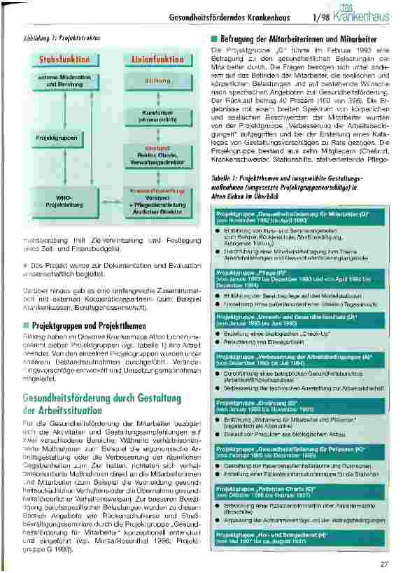 Vorschauseite 2: Gesundheitsförderung und Patientenrechte Organisationsentwicklung durch Projektarbeit im Diakonie Krankenhaus