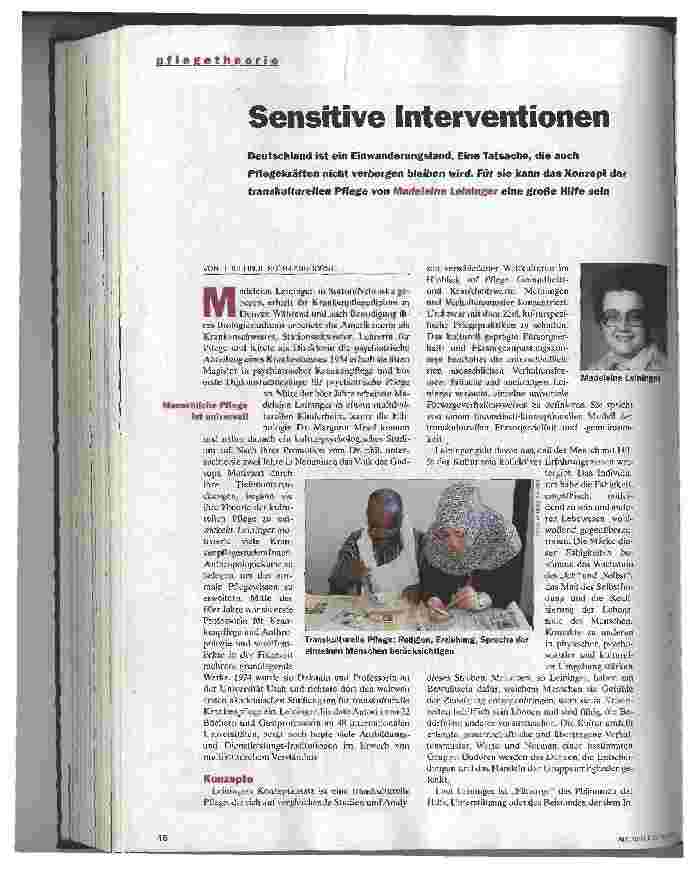 Vorschauseite 1: Sensitive Interventionen
