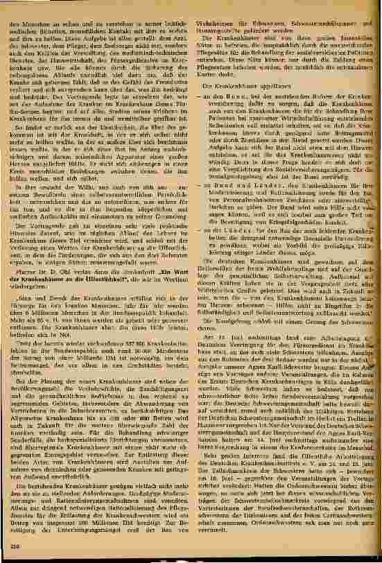 Vorschauseite 4: Der Erste Deutsche Krankenhaustag in Köln vom 12. -16. Juni 1958