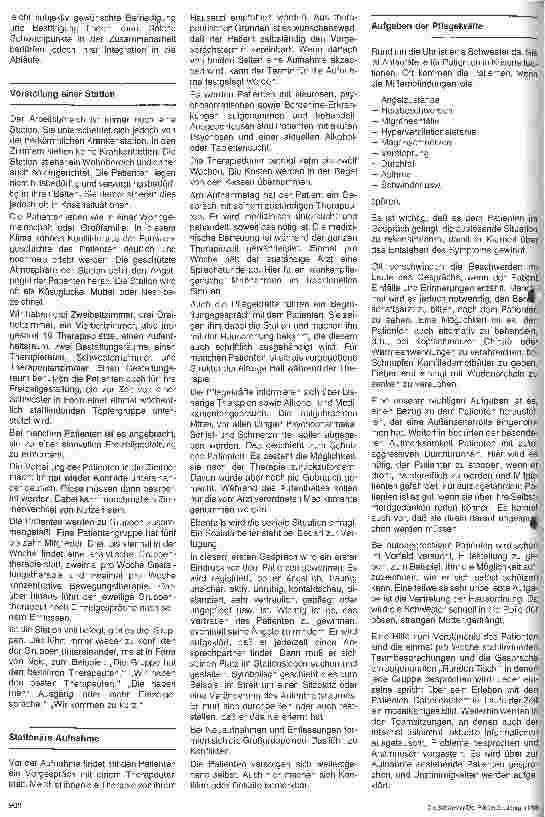 Vorschauseite 2: Krankenpflege auf einer psychosomatischen Therapiestation