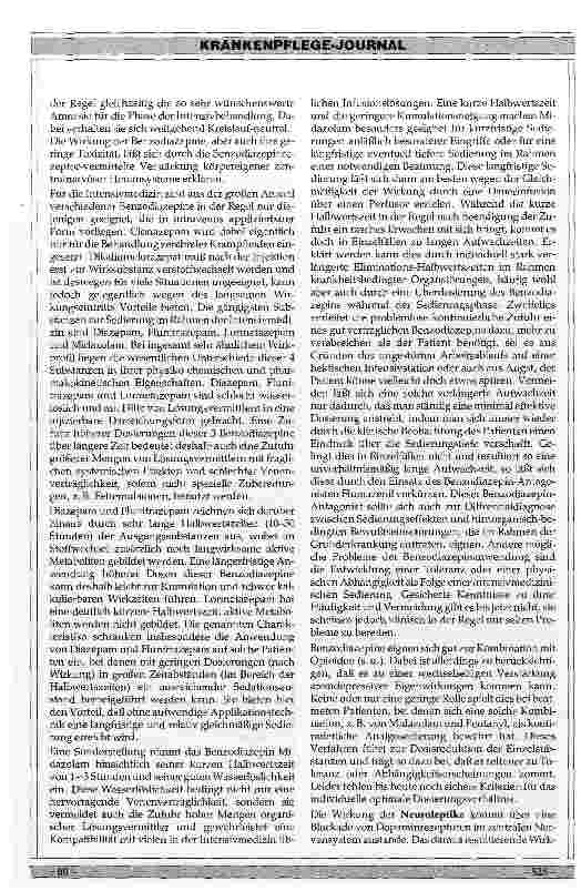 Vorschauseite 5: Analgesie und Sedierung von Intensivpatienten