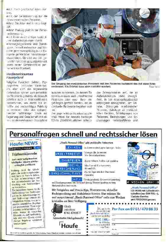 Vorschauseite 2: Das Risiko für Krankenhäuser wächst - bereit sein ist das A und O Störfälle können dem Ruf einer Klinik nachhaltig schaden