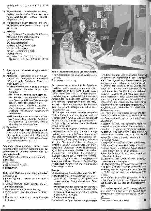 Vorschauseite 3: Berufsgruppendarstellung in der Kinderund Jugendpsychiatrie 2. Folge: Logopädie