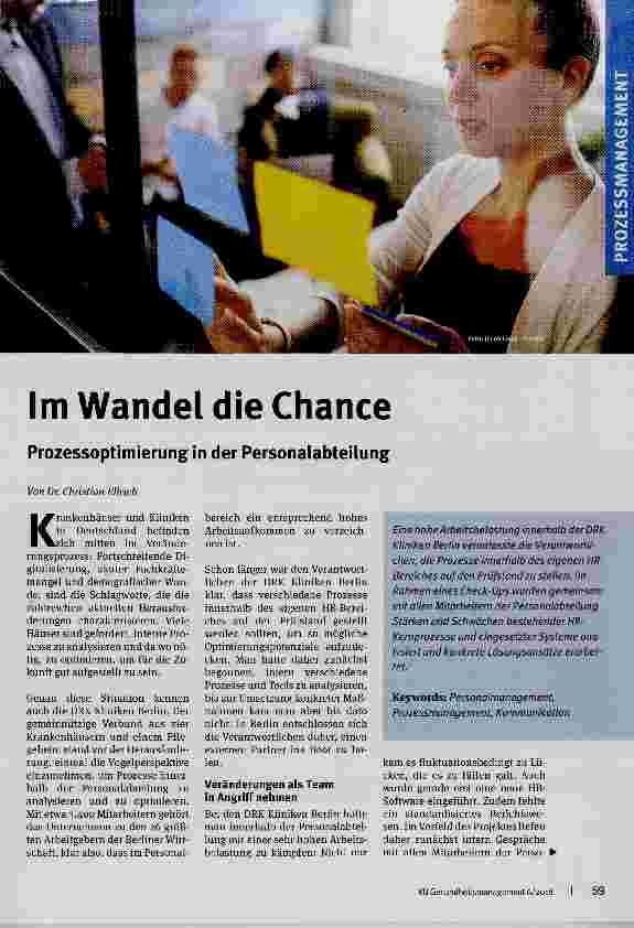 Vorschauseite 1: Im Wandel die Chance