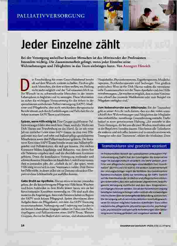 Vorschauseite 1: Jeder Einzelne zählt