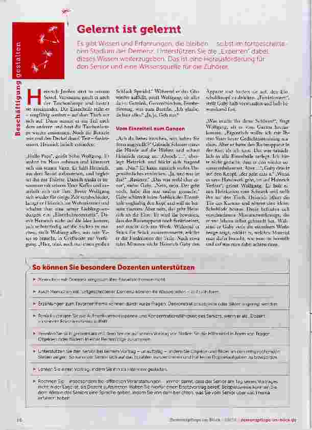 Vorschauseite 1: Gelernt ist gelernt