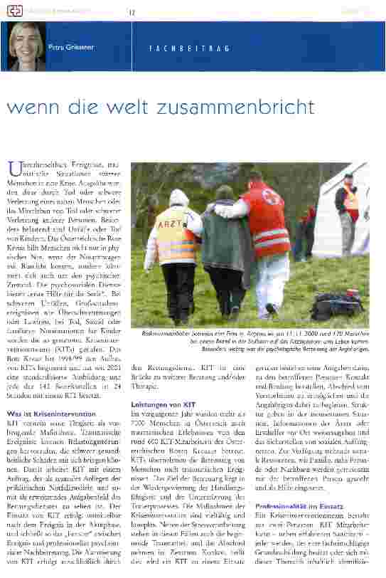 Vorschauseite 1: wenn die Welt zusammenbricht