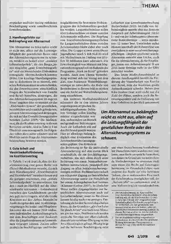 Vorschauseite 3: Wege aus der Altersarmut?